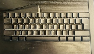 RedThunder K62 Wired Mechanical Keyboard RGB Backlight Black QWERTY English