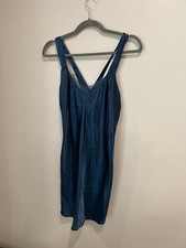 Vintage Angelique Medium Teal Nightgown Slip
