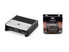 JL Audio XD200/2v2 2-Channel Car Audio Amplifier With ICCORE600 Amp Install Kit