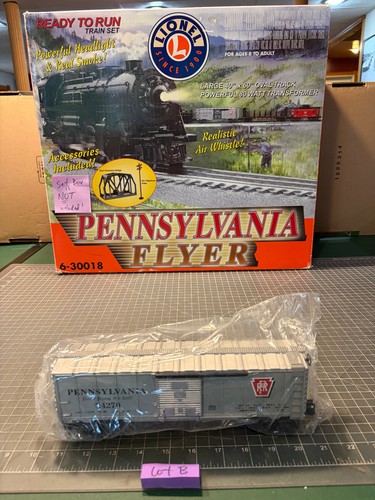 Lionel O Train Pennsylvania PRR 24720 vagón de caja plateado - ¡MUY BONITO! LOTE B | Condition: Used