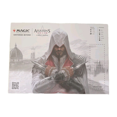 Assassin's Creed Magic: The Gathering Exclusive Cardboard Promo Play Mat unbenutzt