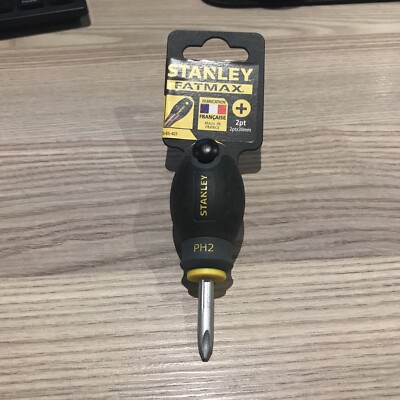 Stanley Tools Fatmax kurzer Schraubendreher Pozidriv Spitze Pz2 x 30 mm 065-407 PH2