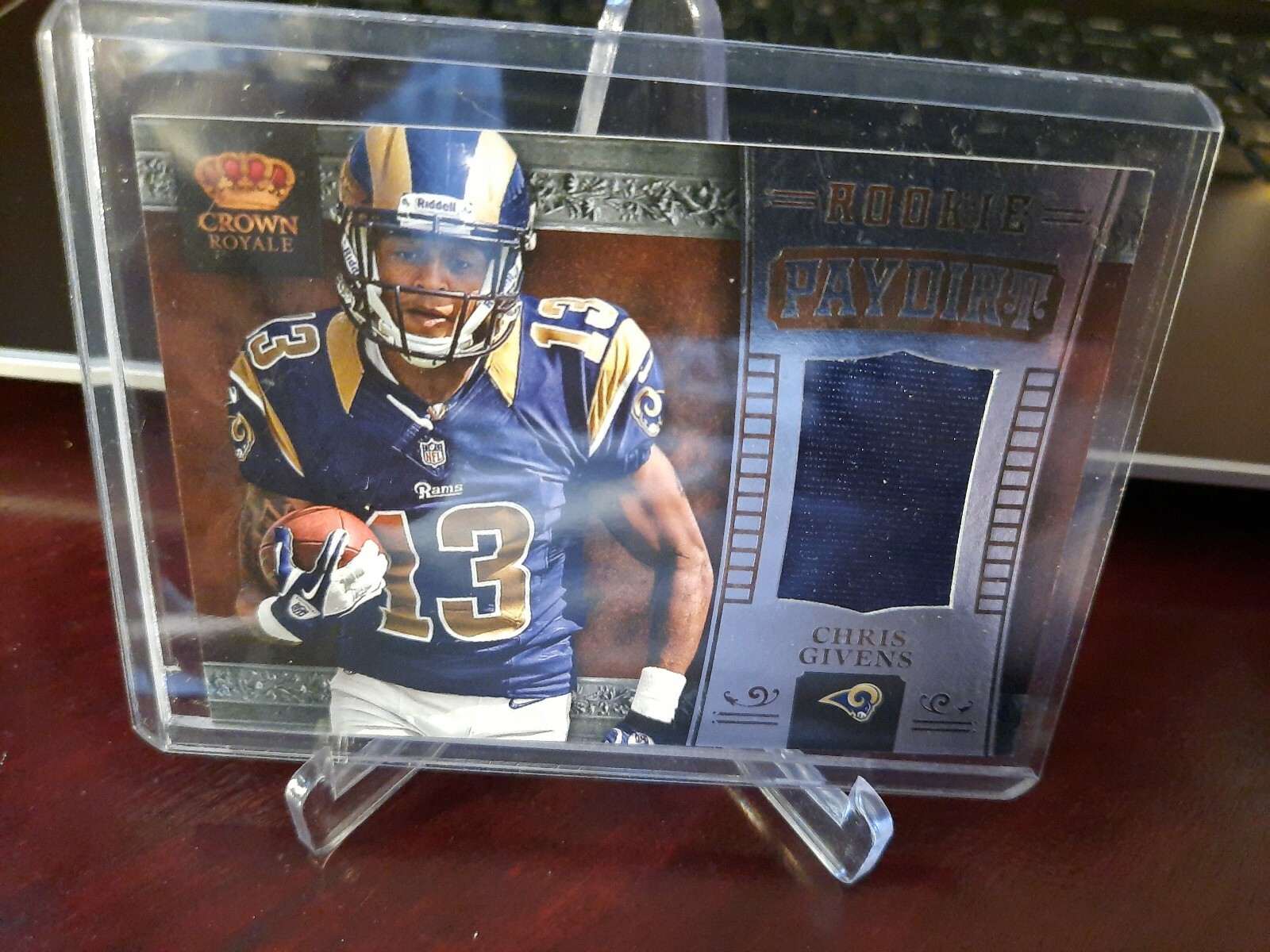 Chris Givens Panini Crown Royale Rookie Paydirt Materials #8 Base