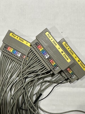 HP Agilent Pod 4 Data + M Clock Logic Analyzer Probe Cables