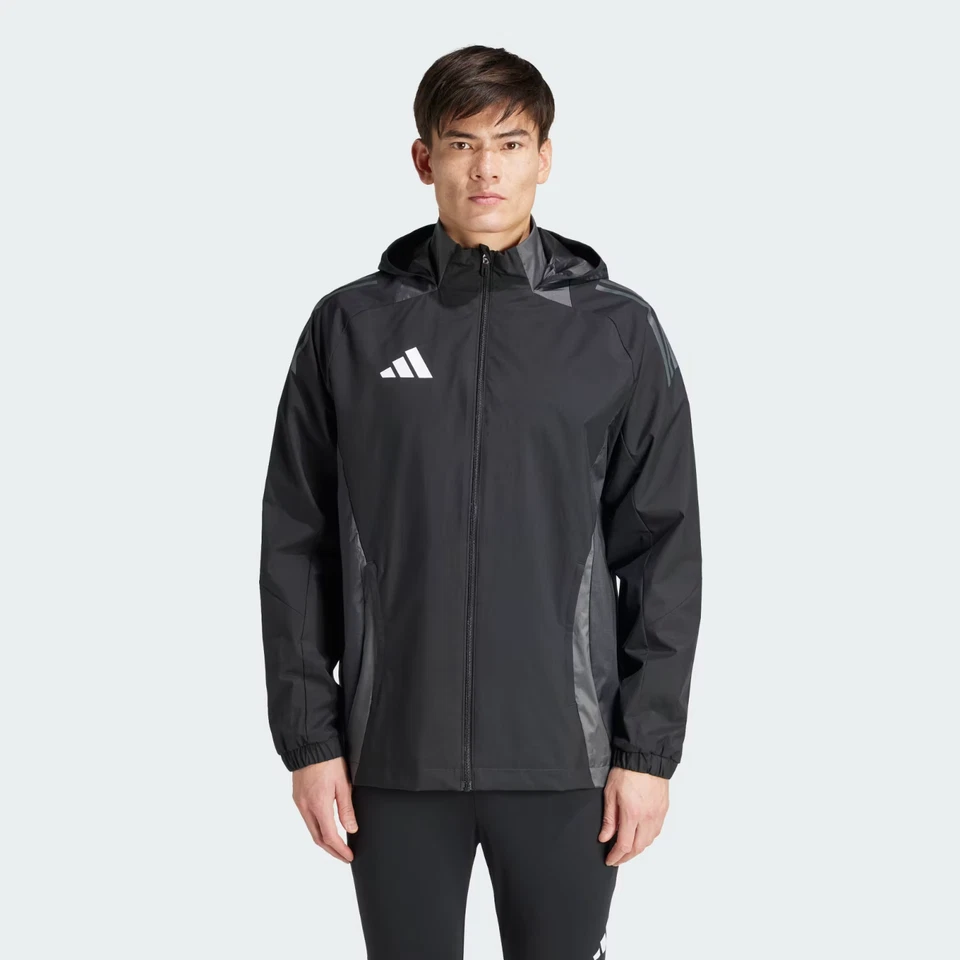 adidas Tiro 24 Competition Football All-Weather Jacket - Black - Image 4 of 4