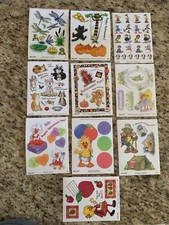 10 Suzy's Zoo sticker sheets lot 4 