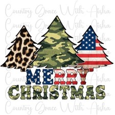 Sublimation Transfer Christmas Trees Ready To Press Heat Transfer