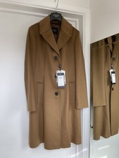 Maxmara Weekend Vincita Virgin Wool Camel Coat Size 10