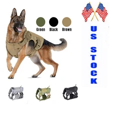Tactical Dog Harness with Handle No-pull Large Military Dog Vest Working Dog