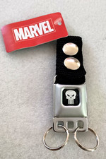 Marvel Punisher Seat Belt Type Key Chain Buckle-Down New NOS 2018