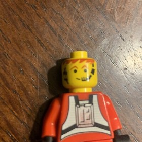 Lego Rebel Pilot B-wing Minifigure Red Flight Suit 6208 RARE NO HELMET