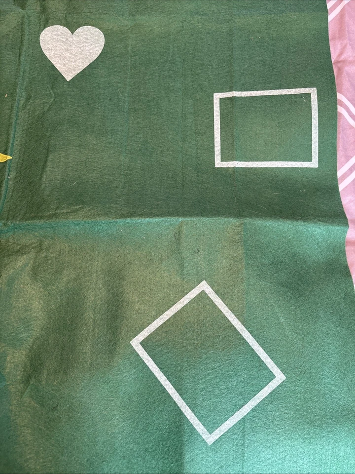 Cubierta portátil de fieltro de alfombrilla verde diseño de mesa Poker Texas Hold'em Hold'em Hold're Foto 4 de 4