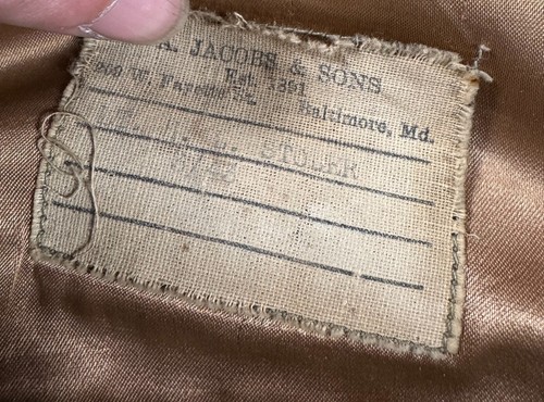 WW2 US Army M1937 Wool Service Long Sleeve Button Shirt Uniform Size 14 x 33 - Picture 16 of 16