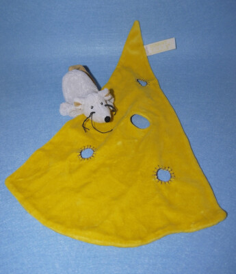   Süss! Egmont Toys Maus grau & Käse gelb Schmusetuch Schnuffeltuch Kuscheltuch