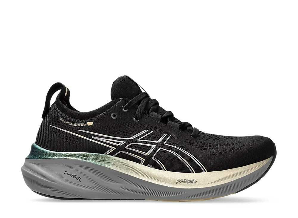 Asics Gel-Nimbus 26 Platinum Black Champagne 1011B922 001 Unused