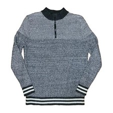 Cat  Jack Boys XL Gray 1/4 Zip Mock Neck Sweater NWOT