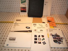 BMW 95 740i E38 manual del propietario 1 juego de 10 folletos/papel y cuero BMW 1 estuche