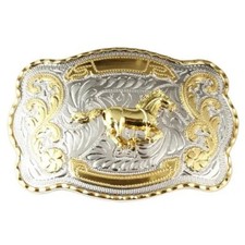 Gold Scorpion Double Color Big Animal Belt Buckle for Man Alloy Cowboy Western