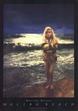 TOMMY MERRYFIELD Marilyn Monroe-Malibu Beach 46" x 33" Poster 1989 Contemporary