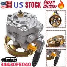 NEW Power Steering Pump 34430FE040 w/ Pulley for 04-07 Subaru Impreza WRX STI TS