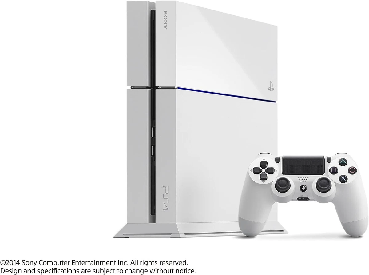 PS4 Sony PlayStation4 CUH-1100AB02 500GB Glacier White Console w/box accesaries