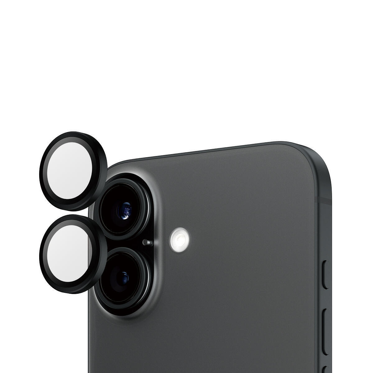 Стеклянные обручи Schwarz Kameraschutz для iPhone 16 и iPhone 16 Plus
