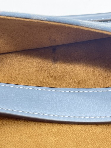 Coach CH137 Morgan Shoulder Bag In Signature Chambray Blue Smooth Leather Silver - Picture 9 of 12