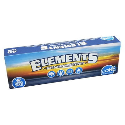 Elements Ultra Thin Rice Cones - pre rolled/ vorgedrehte King Size Hülsen