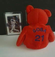 SAMMY SOSA CARD WITH SALVINO BAMM BEANO,S 1998 CHICAGO CUBS GREAT GIFT IDEA