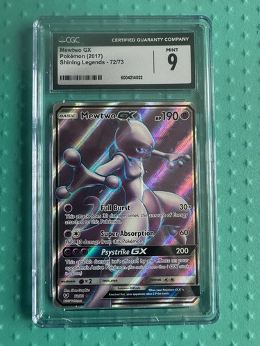 Mewtwo-GX graded CGC 9 for sale on eBay