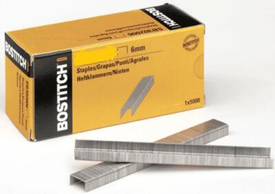 BOSTITCH Heftklammern STCR5019, 6 mm, Inhalt: 5.000 Stück verzinkt