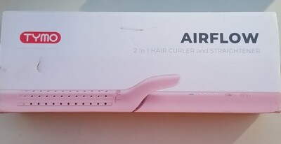TYMO Airflow Styler 2 in 1 Hair Straightener and Curler Pink with 360 Ionic Co