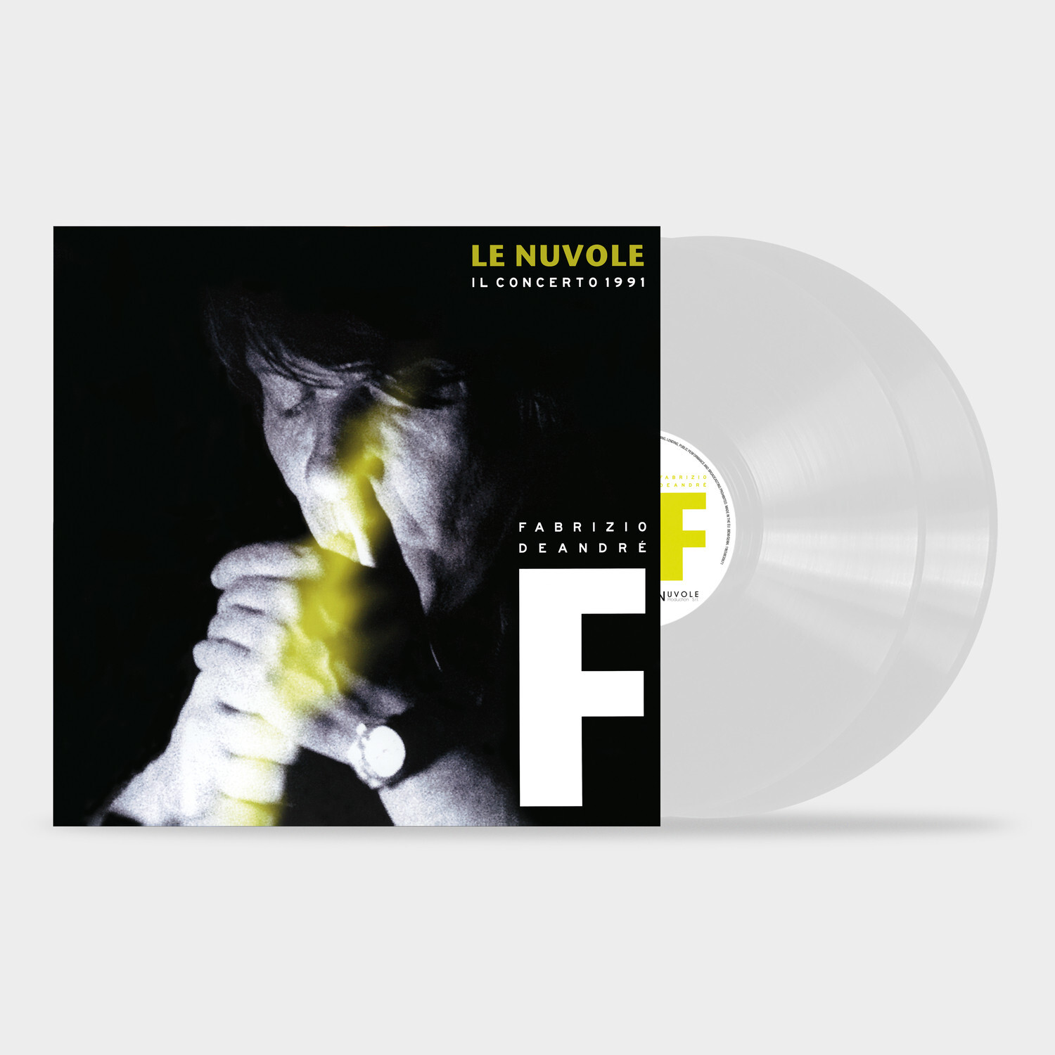 Fabrizio De André Le Nuvole + The Concert 1991 Double Vinyl LP 180G Transparent