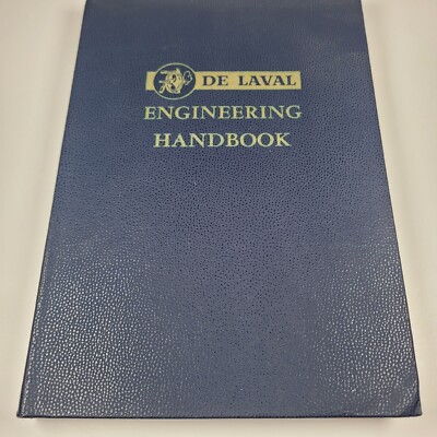 Hans Gartmann De Laval Engineering Handbook 1955 2nd edition Rare Htf Vintage 