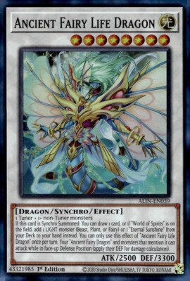 Ancient Fairy Life Dragon - ALIN-EN039 - Super Rare - 1st Edition - NM/M