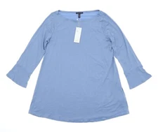 Eileen Fisher L24409 Blue Bell Cuff Tunic Shirt Size M