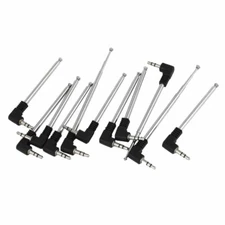 11pcs 245mm 9.6" 4 Sections 3.5mm Audio Jack Telescopic Antenna for FM Radio TV