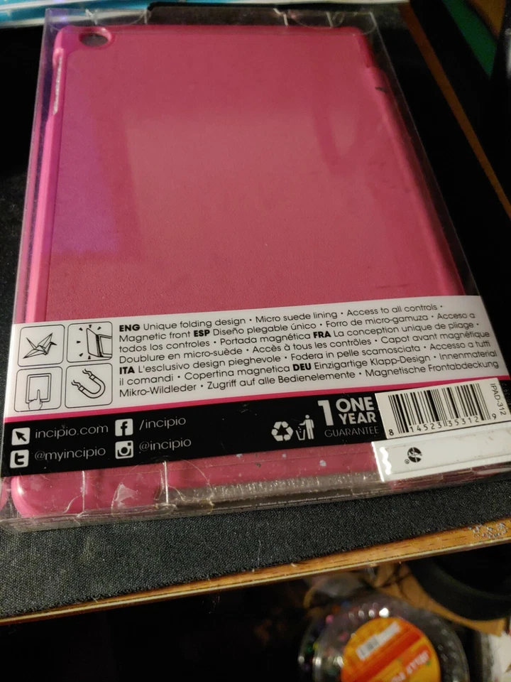 Folio Incipio LGND único y delgado para iPad Mini 1ª generación rosa. Nuevo Foto 3 de 4