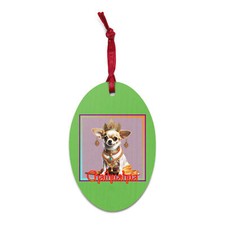 "Chaihuahua" Wooden ornament Cute Chihuahua India Chai Dog Pet