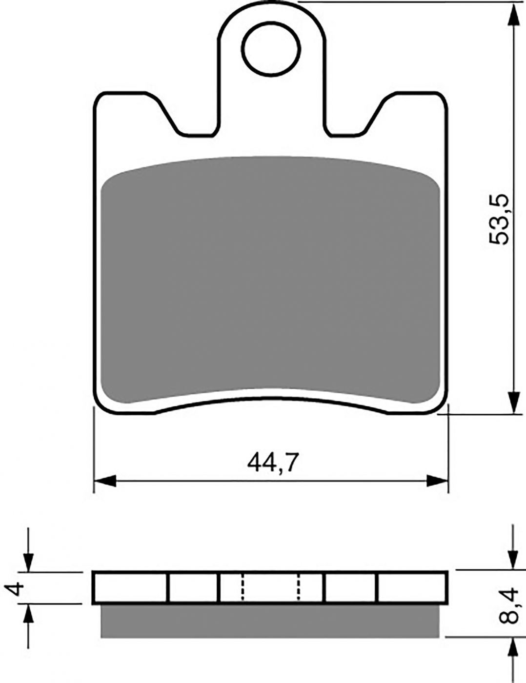 Pack De 4 Plaquettes De Frein Avant Pour Yamaha FJR 1300 A/AS 2010 - Marque Misterbike, Neuf