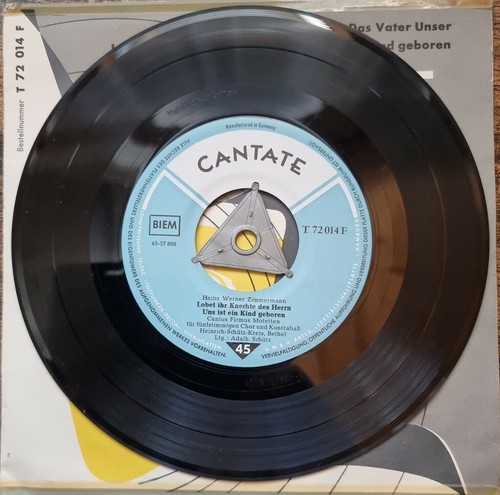 Vinyl-Single Heinz-Werner Zimmermann - Das Vater unser/Uns ist ein Kind geboren - Picture 4 of 4