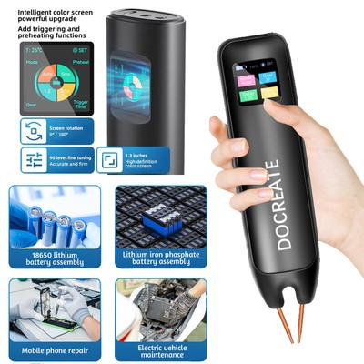 Portable Spot Welder w/ LCD Handheld 18650 Battery Welding Machine Tools +Nickel