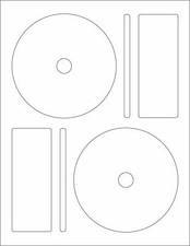 Memorex CD/DVD Label, 2 Per Page 50 Labels / 25 Sheets 
