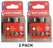 CRAFTSMAN 1-3/4" inch Bi-Metal Non-Arbored Hole Saw, CMAH1134U, (2 PACK) NEW