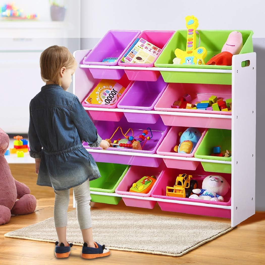 Shelf Toy Box With Bins Kids Display Shelf Toy Box, Toy Storage