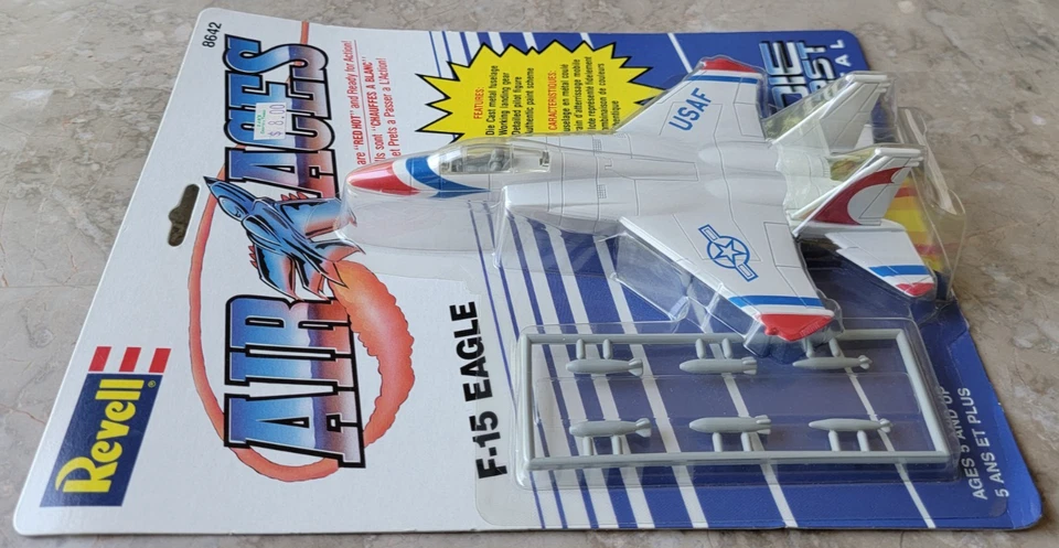 Vintage New 1990 Revell Air Aces USAF McDonnell Douglas F-15 Eagle 8642 Sealed - Image 2 of 4