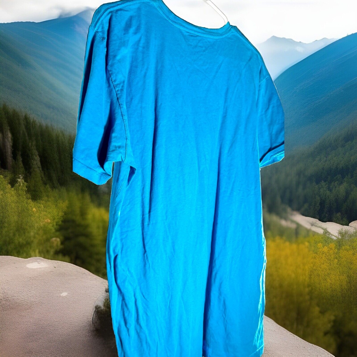Oakley シャツ 青 ALMOST AN UNFAIR ADVANTAGE 🚨RETRO Oakley Blue T-Shirt 'Almost an Unfair Advantage