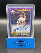 2024 Topps Chrome Hunter Stratton Purple Speckle Autograph 033/299