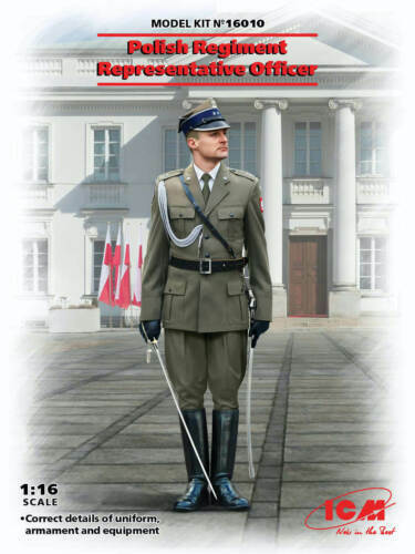 Kit de figurines modèle échelle 1/16 officier représentant du régiment polonais ICM16010 - Photo 1/1