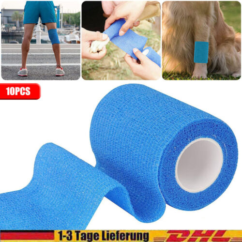 20X Elastische Binden selbsthaftende Haftbandagen Fixierbinde kohäsiv Verband~DE - Bild 12 von 16